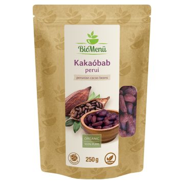 BioMenü bio Kakaové Bôby z Peru 250 g