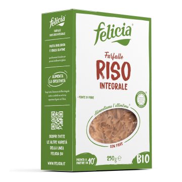   Felicia bio Hnedá Ryža Farfalle bezlepkové cestoviny 250 g