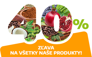 40% zľava na VŠETKY produkty!